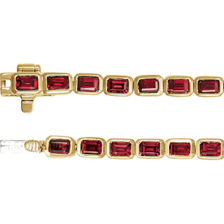 Rouge Émeraude Ruby Line Bracelet