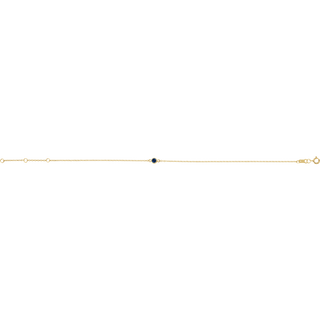 Élise Rouge 14K Yellow Gold Natural Sapphire Bezel Bracelet