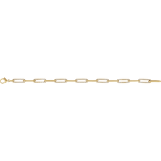Aurelia Noéline 14K Yellow Gold/ Vermeil 1 CTW Natural Diamond Link Bracelet