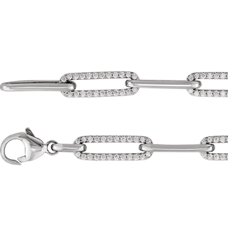 Aurelia Noéline 14K White Gold 1 CTW Natural Diamond Link Bracelet