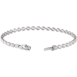 14K Yellow Gold Lab-Grown Diamond Line Bracelet 7"