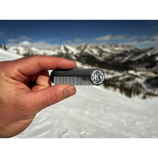 Death Grip Steel Mustache & Beard Pocket Comb 3.25 x 1 inches