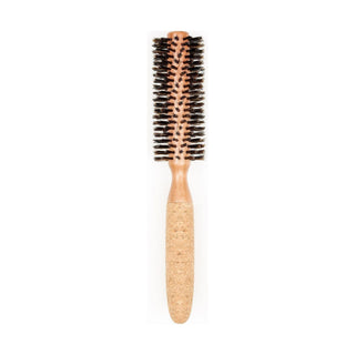 MBX Cork & Birch Wood Best Round Boar Bristle Round Brush
