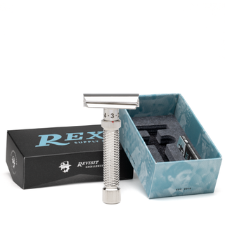 Rex Supply Co. Konsul Polished Adjustable Slant Stainless Steel DE Safety Razor RSC-109P