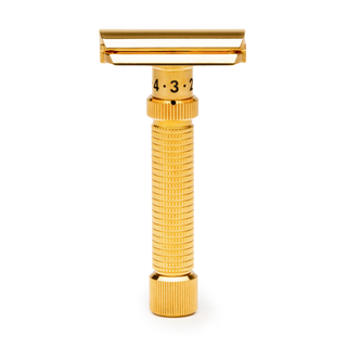 Rex Supply Co. Ambassador DeLuxe Gold Adjustable Stainless Steel DE Razor RSC-101G