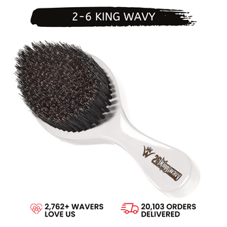 360 Wave Long Handle Curved Brush Premium Quality [All Variants]