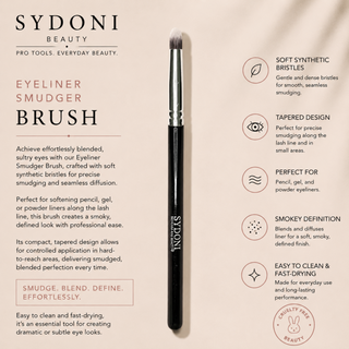SYDONI EYELINER SMUDGER BRUSH - Synthetic Bristles