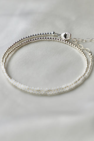 STERLING SILVER DOUBLE WRAP BRACELET