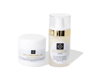 Anti-Acne Organic Two-Step System Facial Scrub and Moisturizer - For MEN