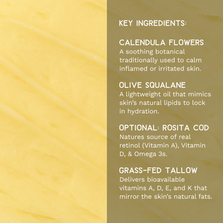 Shwally Tallow, Honey & Royal Jelly Deluxe Face Cream + Rosita Cod Oil Option