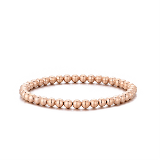 5MM Rose Gold Ball Bracelet