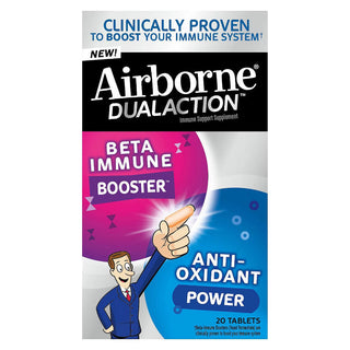 Airborne Dual Action Beta Immune and Anti-Oxidant Tablets - 20 
Count