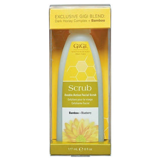 Gigi Bamboo And Blueberry Double Action Facial Scrub 6 Oz