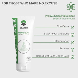 Clay Mask - 4FL.OZ. - Anti Aging - Ready-to-Use healing clay - Facial Care