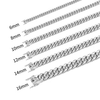 Silver La Havana Cuban Link Necklace