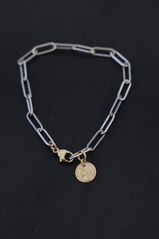 DX - CECILIA CHAIN BRACELET- ANTIQUE SILVER