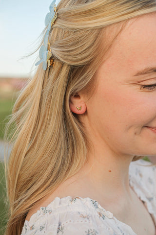 Tiny Butterfly Stud