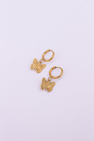 Butterfly Huggie Hoop