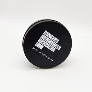 Battle Brothers Shaving Co. Spiced Honey & Tonka Shaving Soap 4 Oz