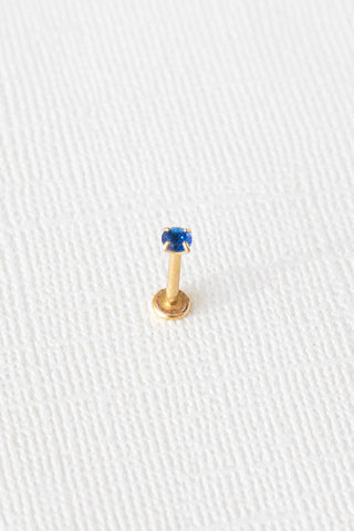Crystal Flat Back Stud in Blue