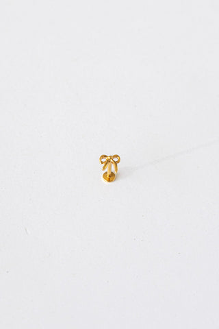 Bow Flat Back Stud