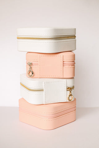 Jewelry Travel Case in Peach