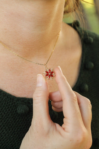 Noelle Necklace in Ruby
