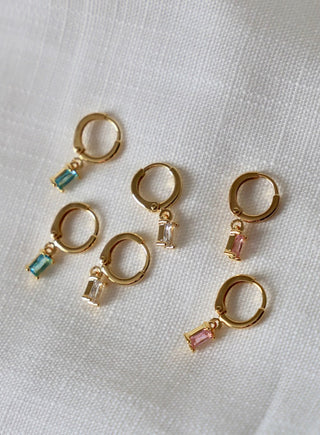 RECTANGLE CZ BAGUETTE HUGGIES-DX