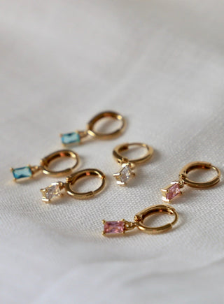RECTANGLE CZ BAGUETTE HUGGIES-DX