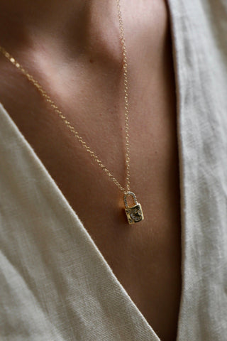 DX CELESTIAL LOCK CHARM NECKLACE