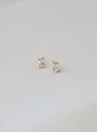 MINI TEARDROP CZ STUDS