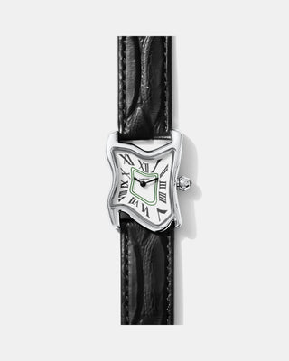 Square Melting Watch Small Silver