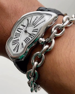 Melting Watch Large Silver