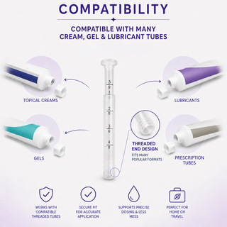 Disposable Vaginal Cream Applicators for Premarin, Estrace & many others (30ct)