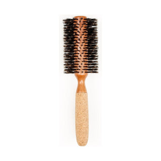 MBX Cork & Birch Wood Best Round Boar Bristle Round Brush