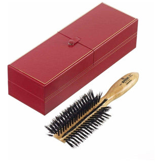Kent LHS7 Handmade Half Radial Satin Wood Pure Bristle Hair Brush