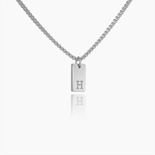 Signature Initial Tag Necklace