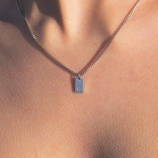 Signature Initial Tag Necklace