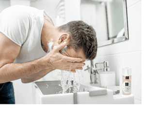 Organic Two-Step Anti-Aging System Facial Wash and Moisturizer  - For MEN