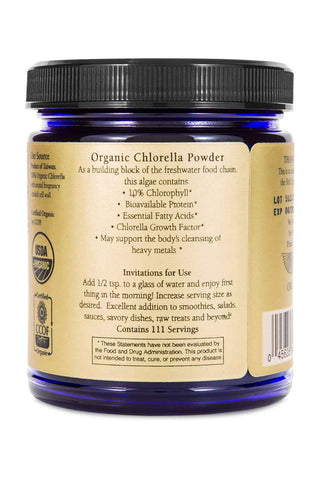 Chlorella Powder (Organic, Sound Processed)