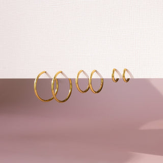 Medium Classic Clicker Hoop Earrings