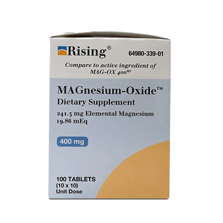 Tablet Rising Magnesium Oxide 400MG 100 Tablets