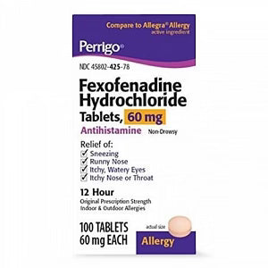 Fexofenadine HCl 60 mg Tablets (100 Count)