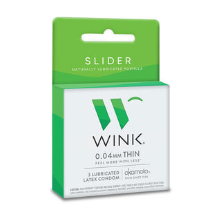 Wink Closer Everyday 0.04 Mm Thin Lubricated Condoms 3 ct