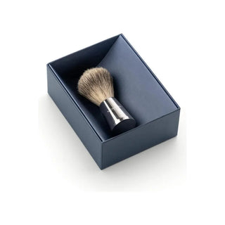 Mondial 'Vespucci' Ruthenium Metal Brush with Super Badger PE-065-LRT1
