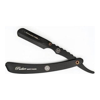 Parker PTABK Stainless Steel Black Adjustable Barber Razor