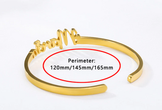 Custom Name Bangle Bracelet