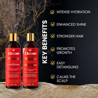 Infused Mango Shampoo & Conditioner  (12 FL OZ) DUO Premium Quality