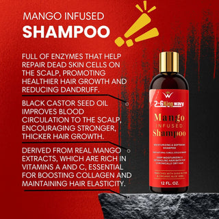 Infused Mango Shampoo 12 FL OZ Premium Quality (10% Off)
