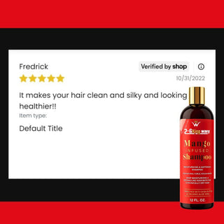 Infused Mango Shampoo 12 FL OZ Premium Quality